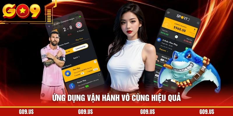 Ứng dụng vận hành vô cùng hiệu quả