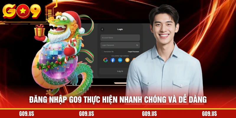 Đăng nhập GO9 thực hiện nhanh chóng và dễ dàng