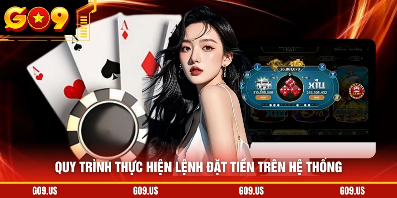 Quy trình thực hiện lệnh đặt tiền trên hệ thống